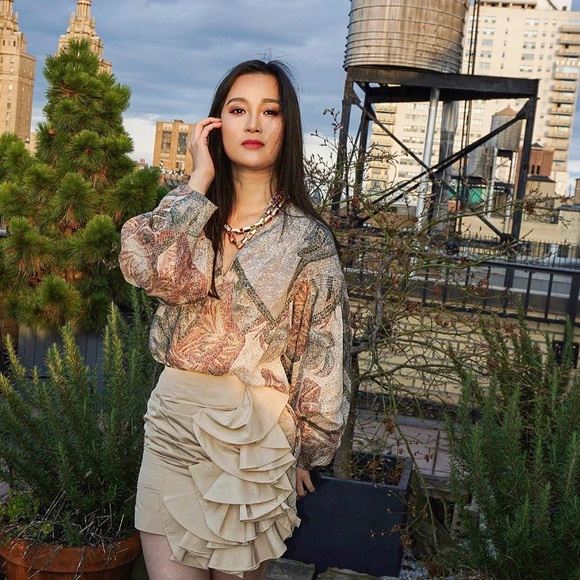 H&M Conscious Exclusive Mosaic Blouse - Picture 7 of 8